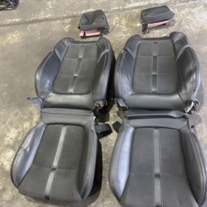Genuine VF SS SV6 Holden Commodore sedan Black leather/suede seat covers