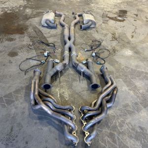 Custom exhaust with bi-modal dump pipes suit VF HSV LSA SS Wagon or sedan